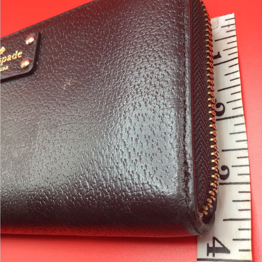 Kate Spade Black Leather Rectangular Wallet - image 5